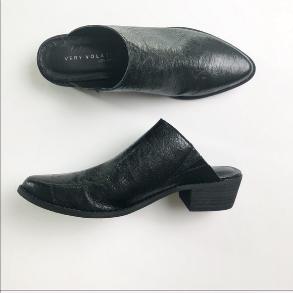 Very volatile Los Angeles Pointed block heel mules - Picture 2 of 6